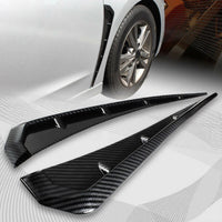 2 Pcs Set 3D Carbon Fiber Car Side Fender Vent Air Wing Cover