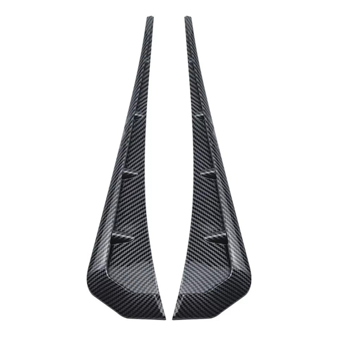 1 Pc 3D Carbon Fiber Car Side Fender Vent Air Wing Cover