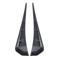 2 Pcs Set 3D Carbon Fiber Car Side Fender Vent Air Wing Cover