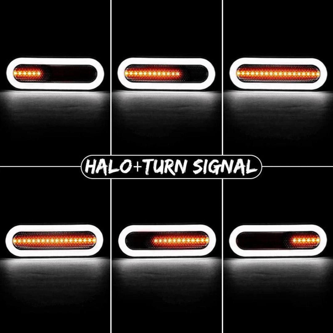 2 Pcs 3in1 LED Tail Light DRL Running Light Rear Brake Lamp Turn Signal Lamp