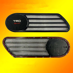 1 Pc Car Decorative TRD Sportic Design Sidelight Air Flow Duct With 3M Tape