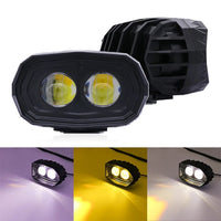 1 Pc Motodafish Economy Series 20 Watt 2 Lens Plastic Body Light Fish Eye Style