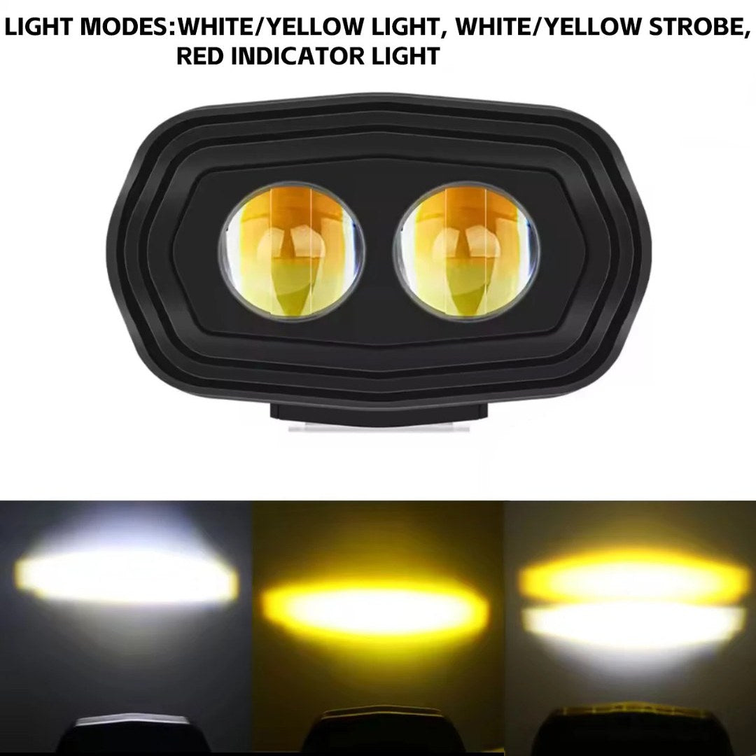 1 Pc Motodafish Economy Series 20 Watt 2 Lens Plastic Body Light Fish Eye Style