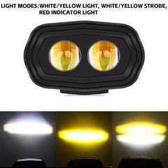 1 Pc Motodafish Economy Series 20 Watt 2 Lens Plastic Body Light Fish Eye Style