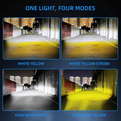 1 Pc Economy Series 30 Watt 3 Lens Plastic Body Light Fish Eye Style