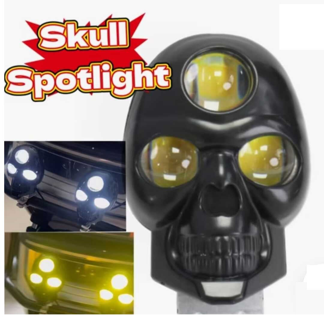 1 Pc Economy Series 30 Watt 3 Lens Plastic Body Skull Light Demon Eye Style