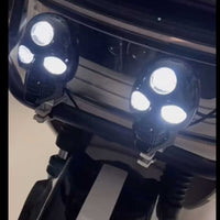 1 Pc Economy Series 30 Watt 3 Lens Plastic Body Skull Light Demon Eye Style