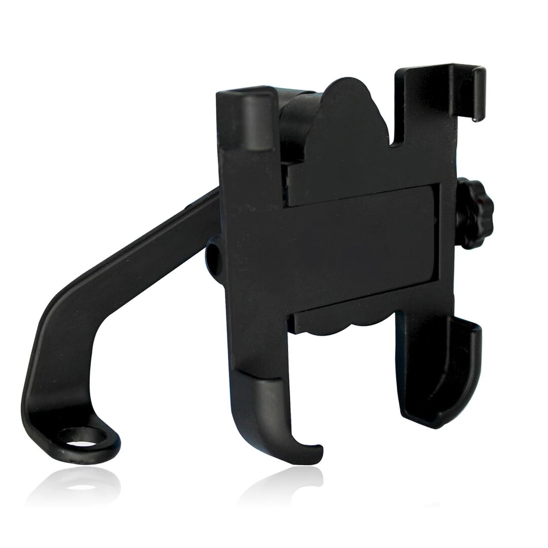 1 Pc Metal Body 360 Degree Bike Mobile Holder Adjustable With Mirror Fitting