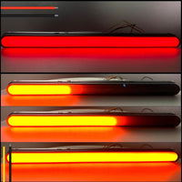 2 Pcs 9.5 inch LED Tail Light DRL Running Light Rear Brake Lamp Turn Signal Lamp