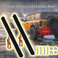 2 Pcs 9.5 inch LED Tail Light DRL Running Light Rear Brake Lamp Turn Signal Lamp
