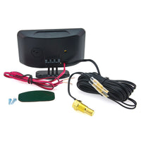 1 Pc M10 Universal 2 in 1 Water Temperature And Voltmeter Gauge with Digital LCD Display