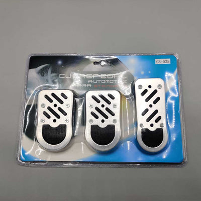 1 Pc Manual Non-Slip Foot Pedal Aluminum Cover Automatic Gear Brake Accelerator Car Interior Accessories