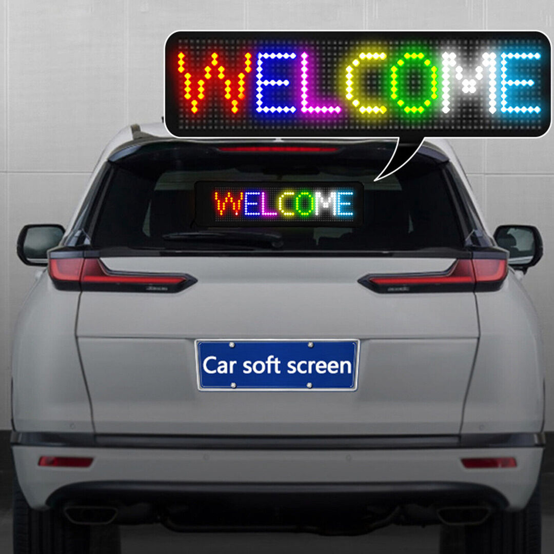 1 Pc Matrix Panel Car LED Display Flexible Screen Art Interactive Digital Frame Bluetooth APP & Remote Controlled Emoji Screen