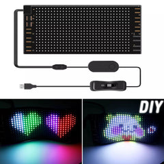 1 Pc Matrix Panel Car LED Display Flexible Screen Art Interactive Digital Frame Bluetooth APP & Remote Controlled Emoji Screen