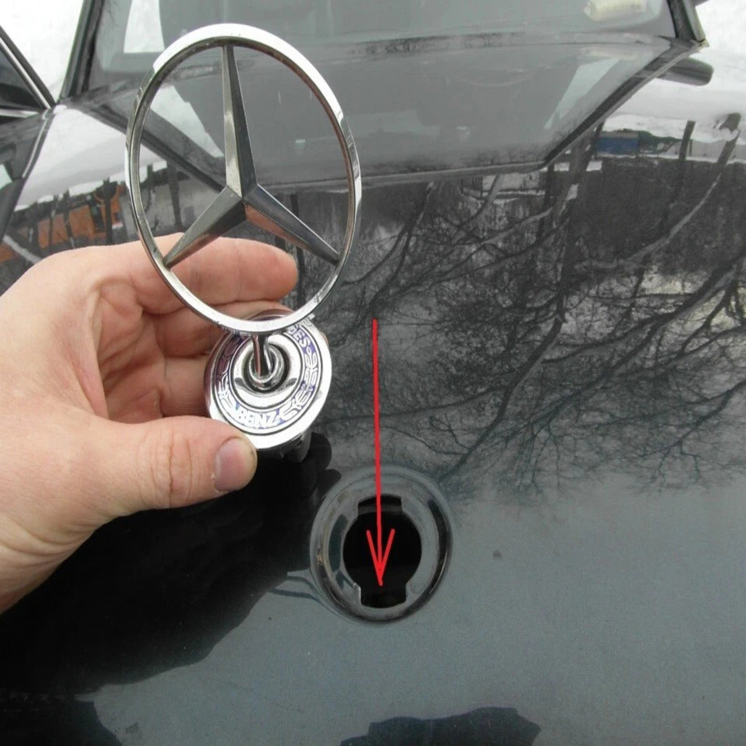 1 Pc Mercedes-Benz Front Bonnet Emblem Logo in Premium Quality
