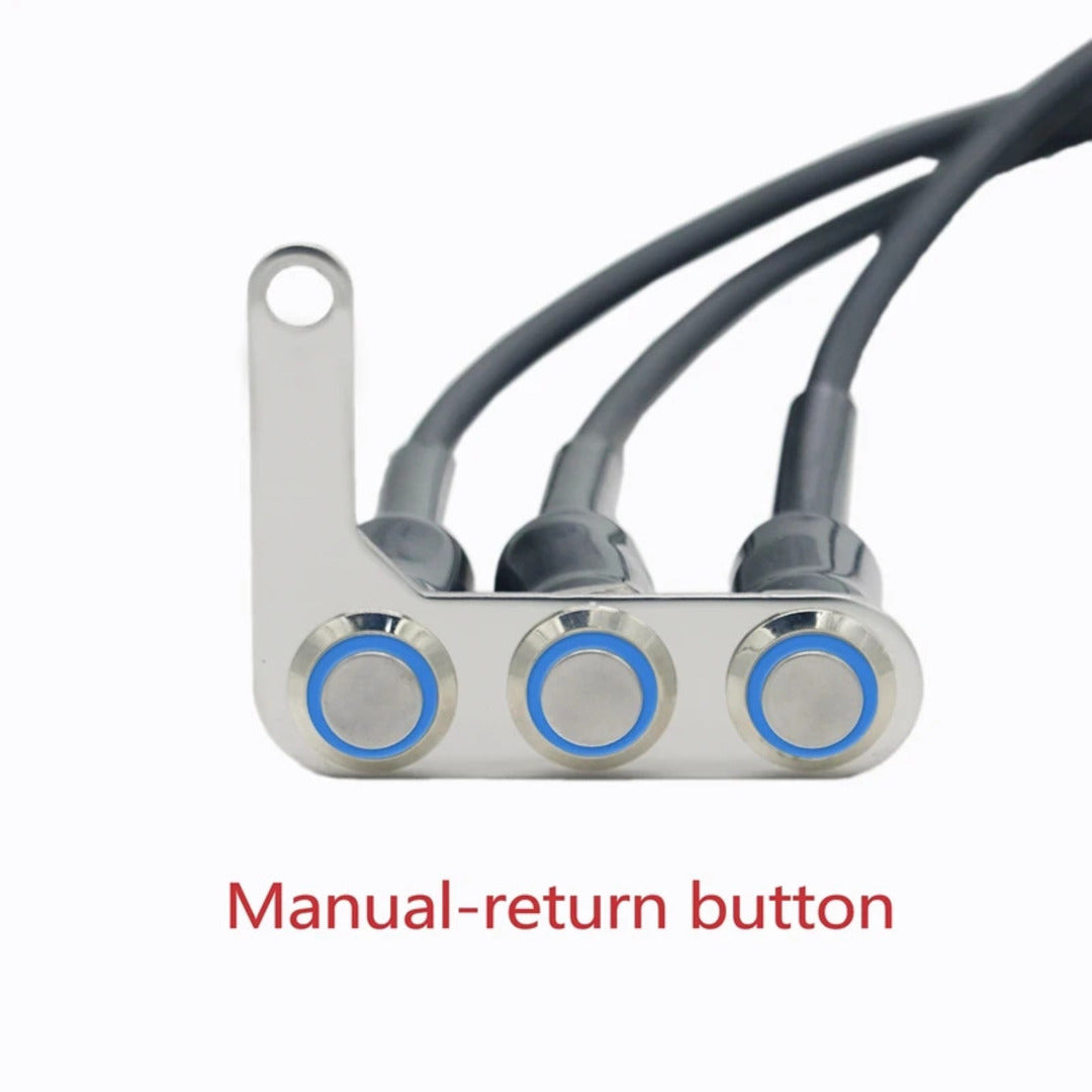 1 Pc Motorcycle 3in1 Switch Handlebar Adjustable Mount Waterproof Switches ON-OFF Buttons For Headlight With Led Function