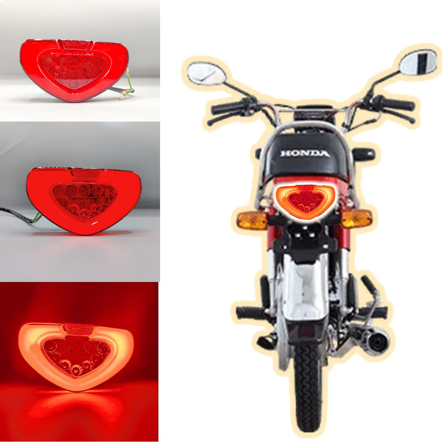 1 Pc Motorcycle Back Light in Audi Style With Flasher For CD 70