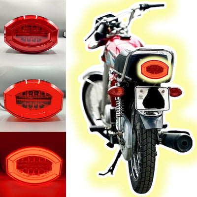 1 Pc Motorcycle Back Light in Audi Style With Flasher For CG 125