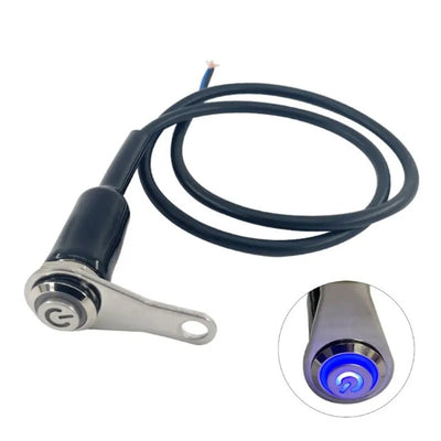 1 Pc Motorcycle Handlebar Metal Switch Adjustable Mount Waterproof Switch ON-OFF Buttons For Headlight With Led Function
