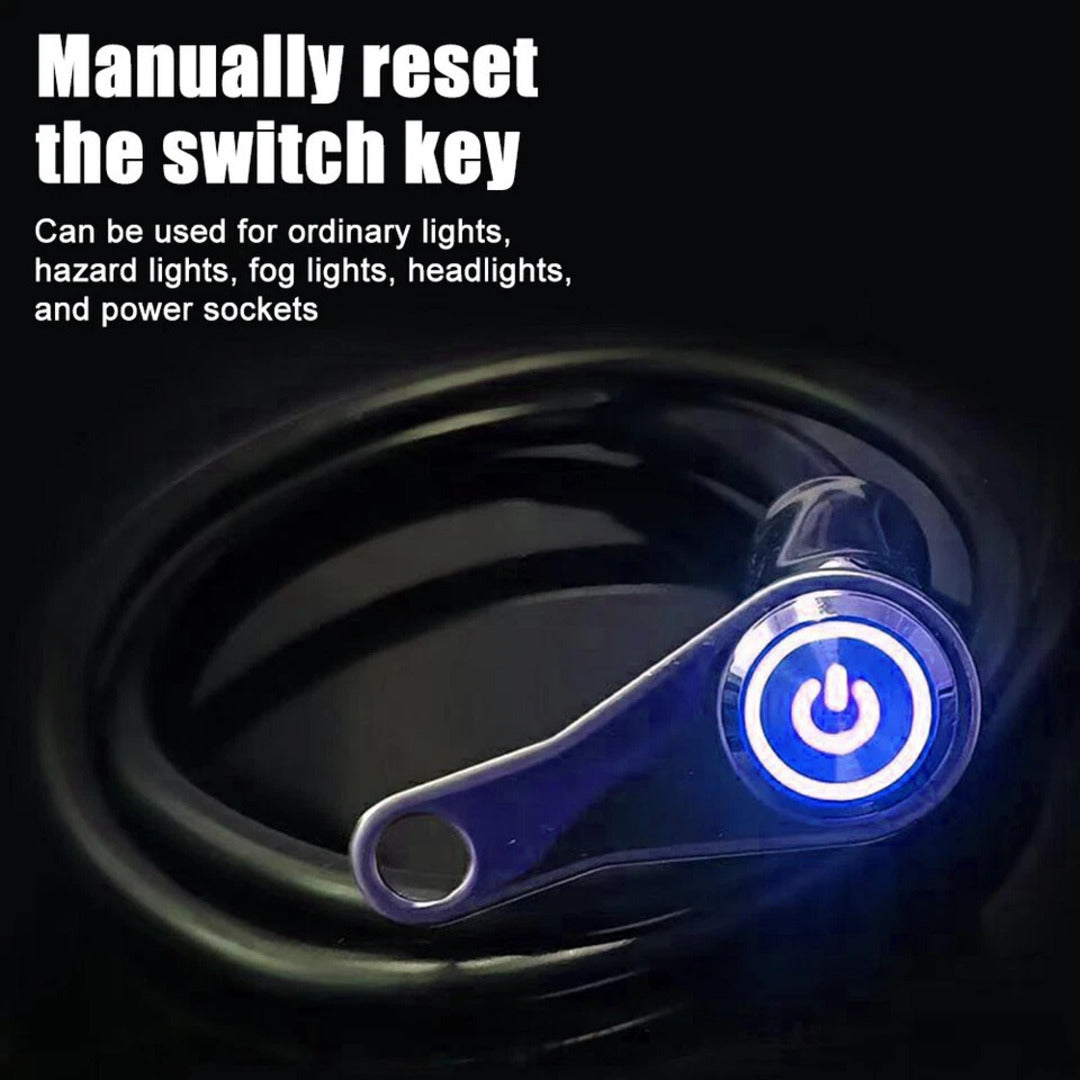 1 Pc Motorcycle Handlebar Metal Switch Adjustable Mount Waterproof Switch ON-OFF Buttons For Headlight With Led Function