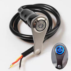 1 Pc Motorcycle Handlebar Metal Switch Adjustable Mount Waterproof Switch ON-OFF Buttons For Headlight With Led Function