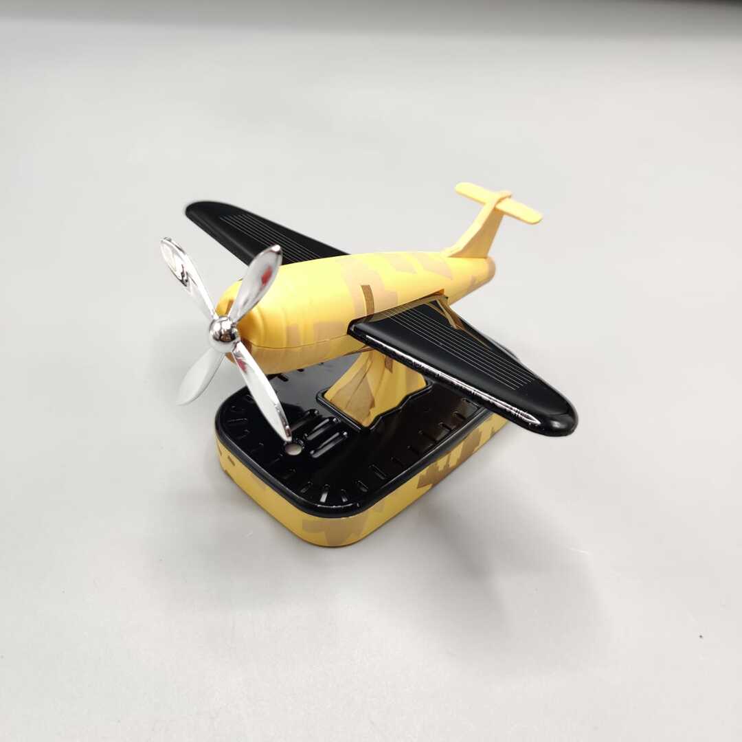 1 Pc Solar Military Aeroplan Model Car Dashboard Air Freshener Perfume