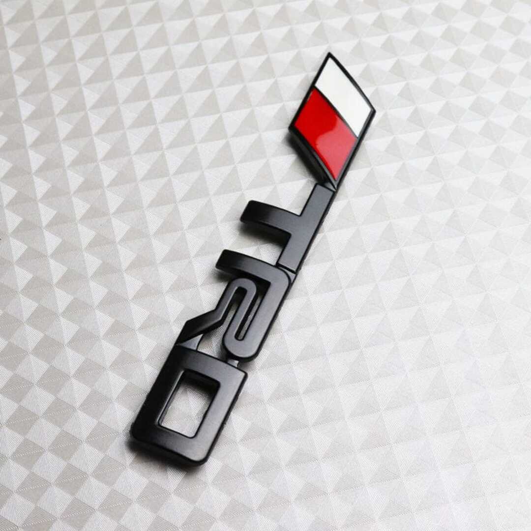 1 Pc TRD Matt Black 3D Metal Front Grille Logo with Screws