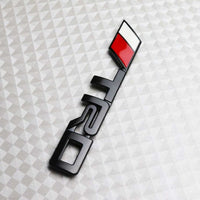 1 Pc Matt Black 3D Metal Front Grille Logo with Screws