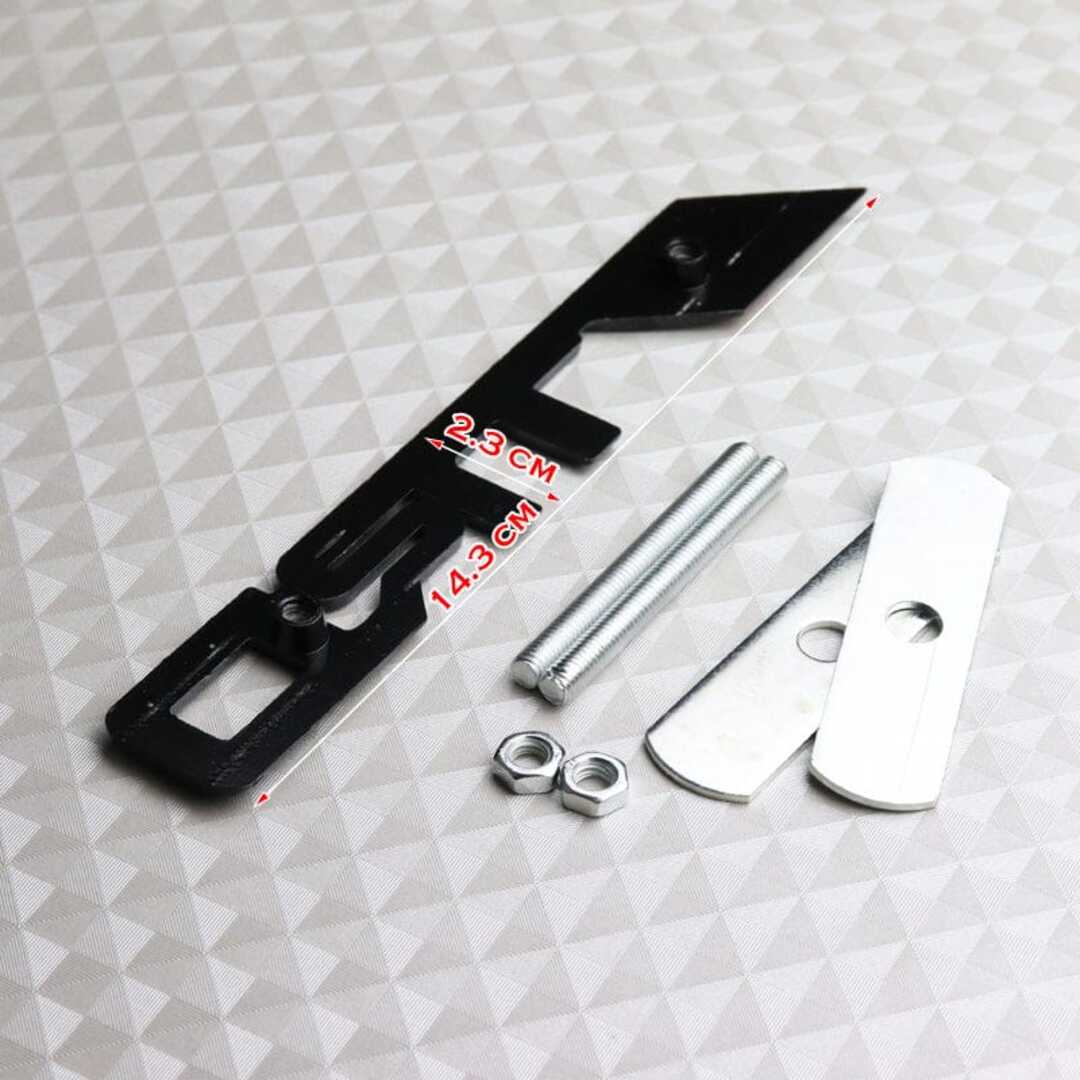 1 Pc TRD Matt Black 3D Metal Front Grille Logo with Screws