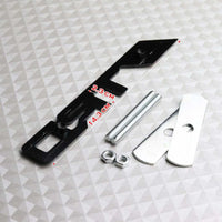1 Pc Matt Black 3D Metal Front Grille Logo with Screws
