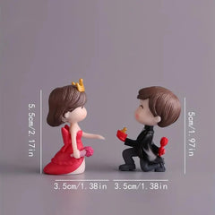 Universal Black Coat And Red Velvet Suit Character Decoration Accessories For Car