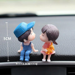 Universal Cute Kissing Couple Character Decoration Accessories For Car