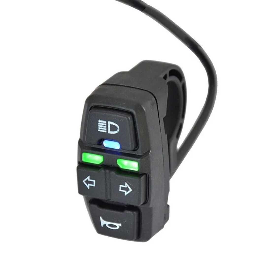 1 Pc Universal Bike Handle Grip Buttons Horn Light And Turn Signal Function Switch