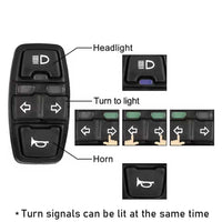 1 Pc Universal Bike Handle Grip Buttons Horn Light And Turn Signal Function Switch
