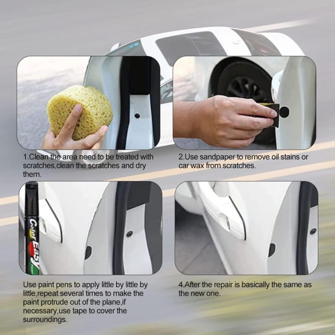 1 Pc Universal Car Scratch Remover Repairing Pen Car Touch Up Fill Paint Pen Automotive Touch Up Paint For Erase Car Scratches (White)