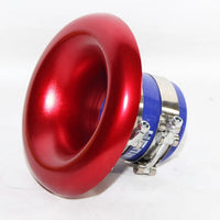 1 Pc Universal Cold Air Intake Open Turbo Aluminum Velocity Stack With Silicon Pipe For Car (Red)