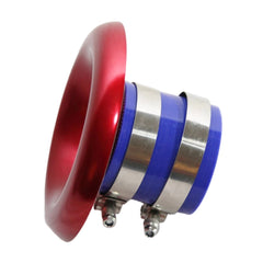 1 Pc Universal Cold Air Intake Open Turbo Aluminum Velocity Stack With Silicon Pipe For Car (Red)
