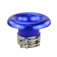1 Pc Universal Cold Air Intake Open Turbo Aluminum Velocity Stack With Silicon Pipe For Car (Blue)