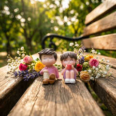 1 Pc Universal Couple Character Decoration Acessories For Car