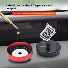 1 Pc Universal Dashboard Solar Car Air Freshener Creative Art Style Perfume For Car