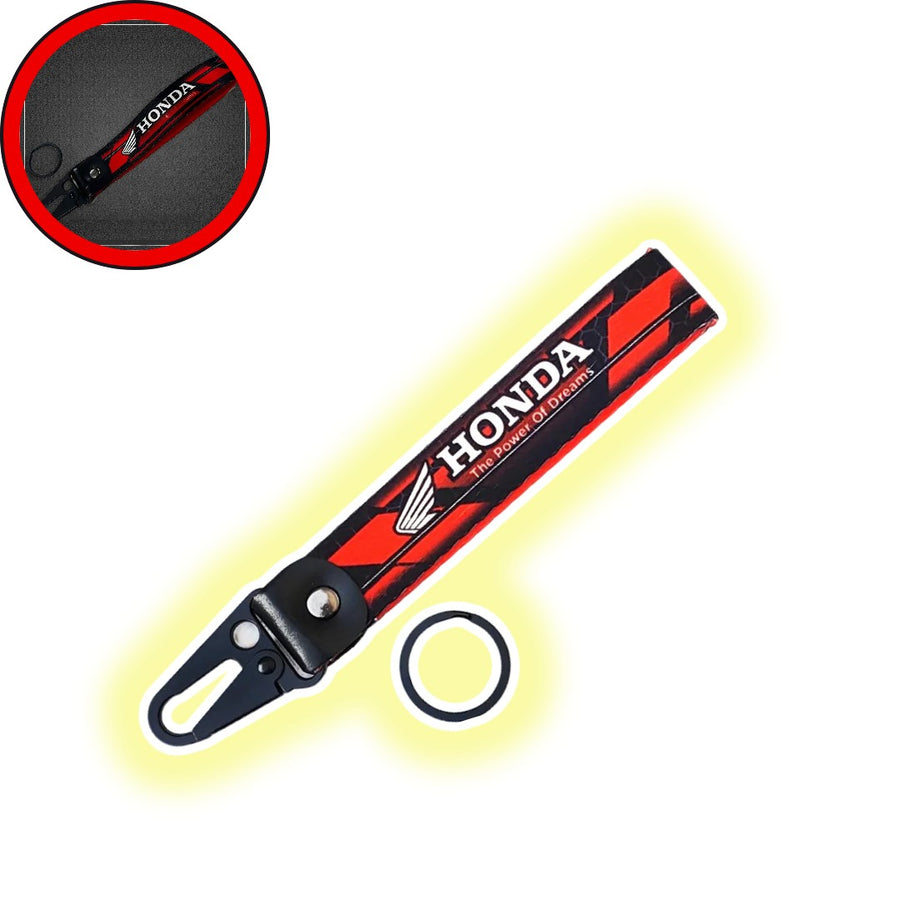 1 Pc Universal Honda Fabric Keychain With Elegant Look