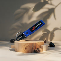 1 Pc Universal Honda Fabric Keychain With Premium Look (Blue)