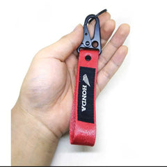 1 Pc Universal Honda Fabric Keychain With Premium Look (Red)