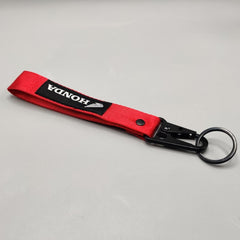 1 Pc Universal Honda Fabric Keychain With Premium Look (Red)