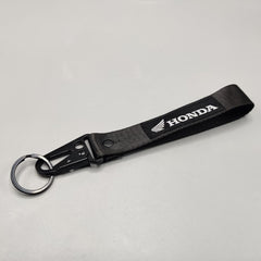 1 Pc Universal Honda Fabric Keychain With Premium Look (Black)
