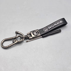 1 Pc Universal Honda PU Leather Keychain With Elegant Look