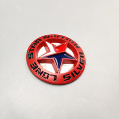 1 Pc Universal Lone Star Silver Edition Metal Logo In Premium quality