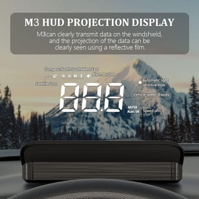 1 Pc Universal M1 GPS Head Up Display HUD Gauge Car Digital Speedometer