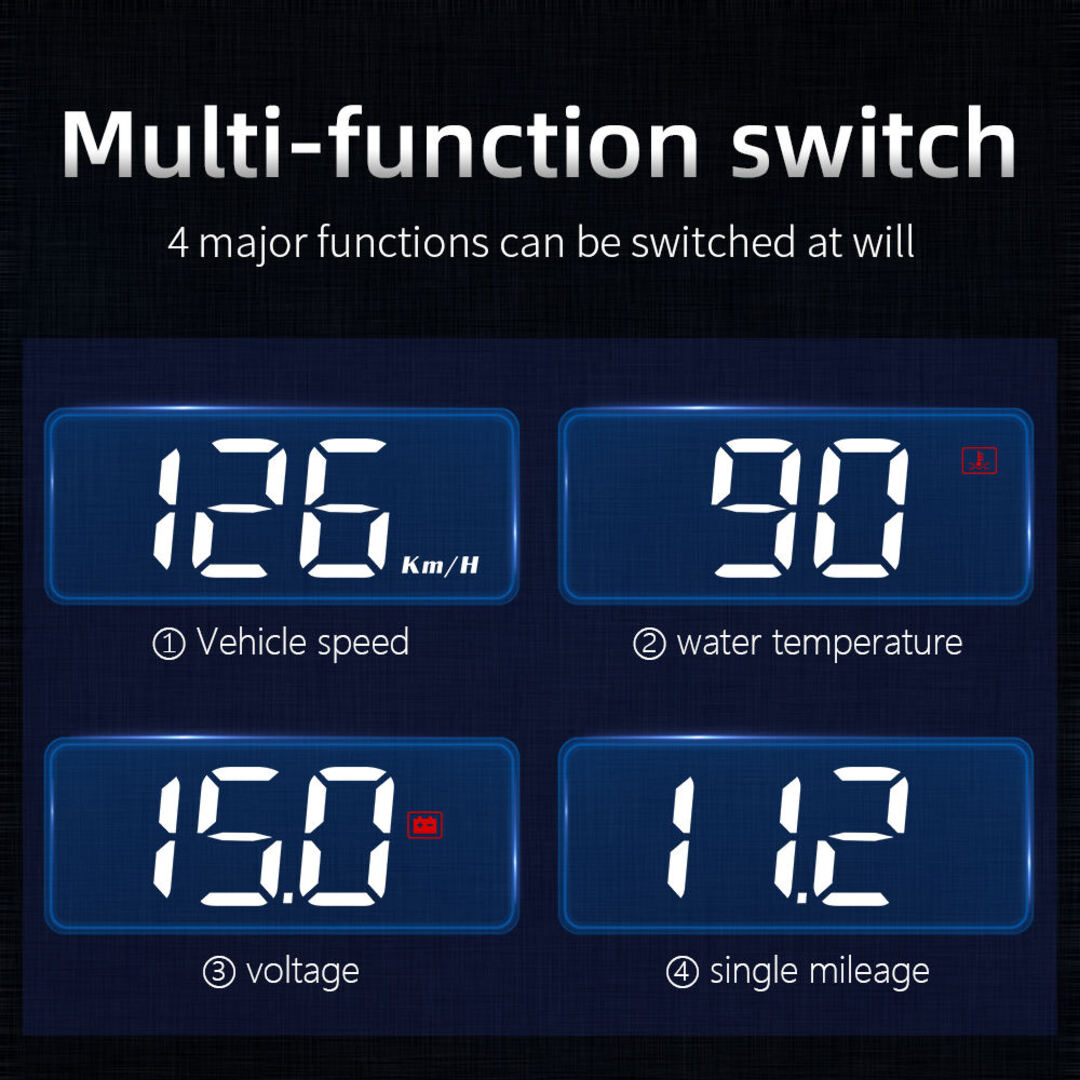 1 Pc Universal M3 OBD2 Head Up Display HUD Gauge Car Digital Speedometer