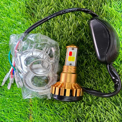 1 Pc Universal M4 Motorcycle - Bike Headlight LED 35W With 4 Color